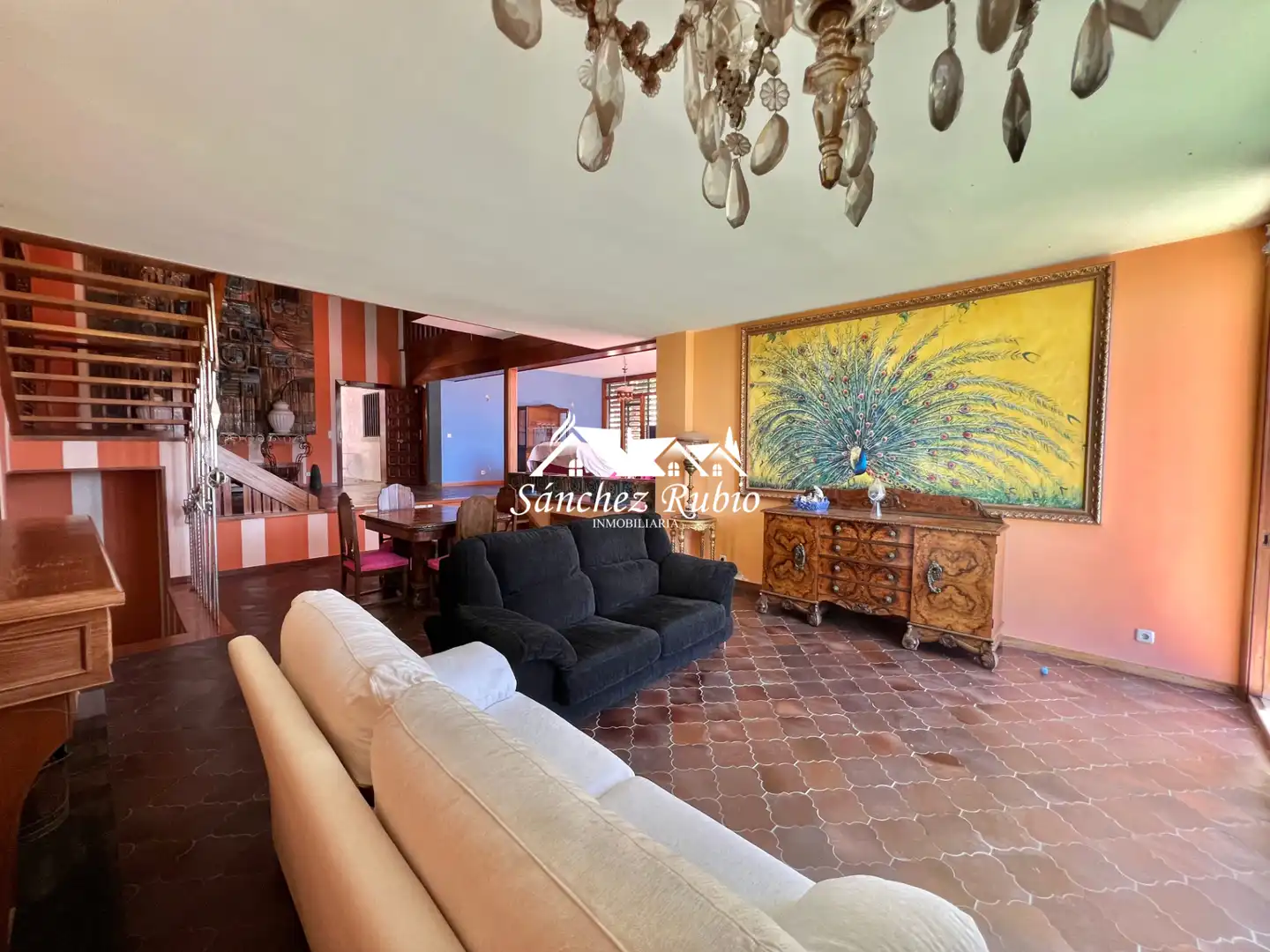 Living room of Houses for sale in Torrelodones  with Heating, Private garden and Parquet flooring