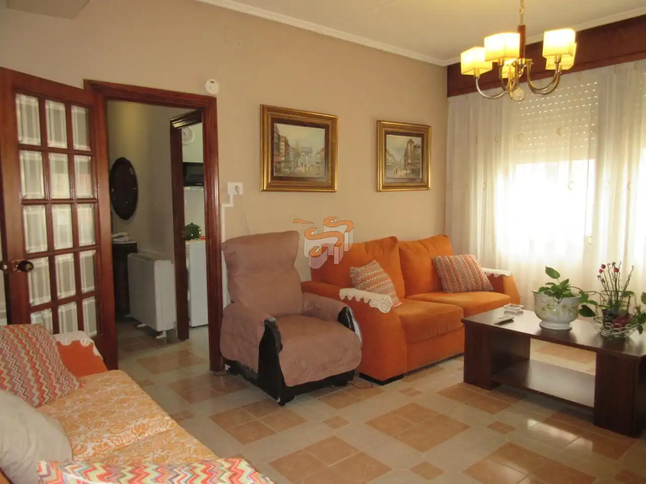 Living room of Flat for sale in Ferrol  with Heating and Furnished