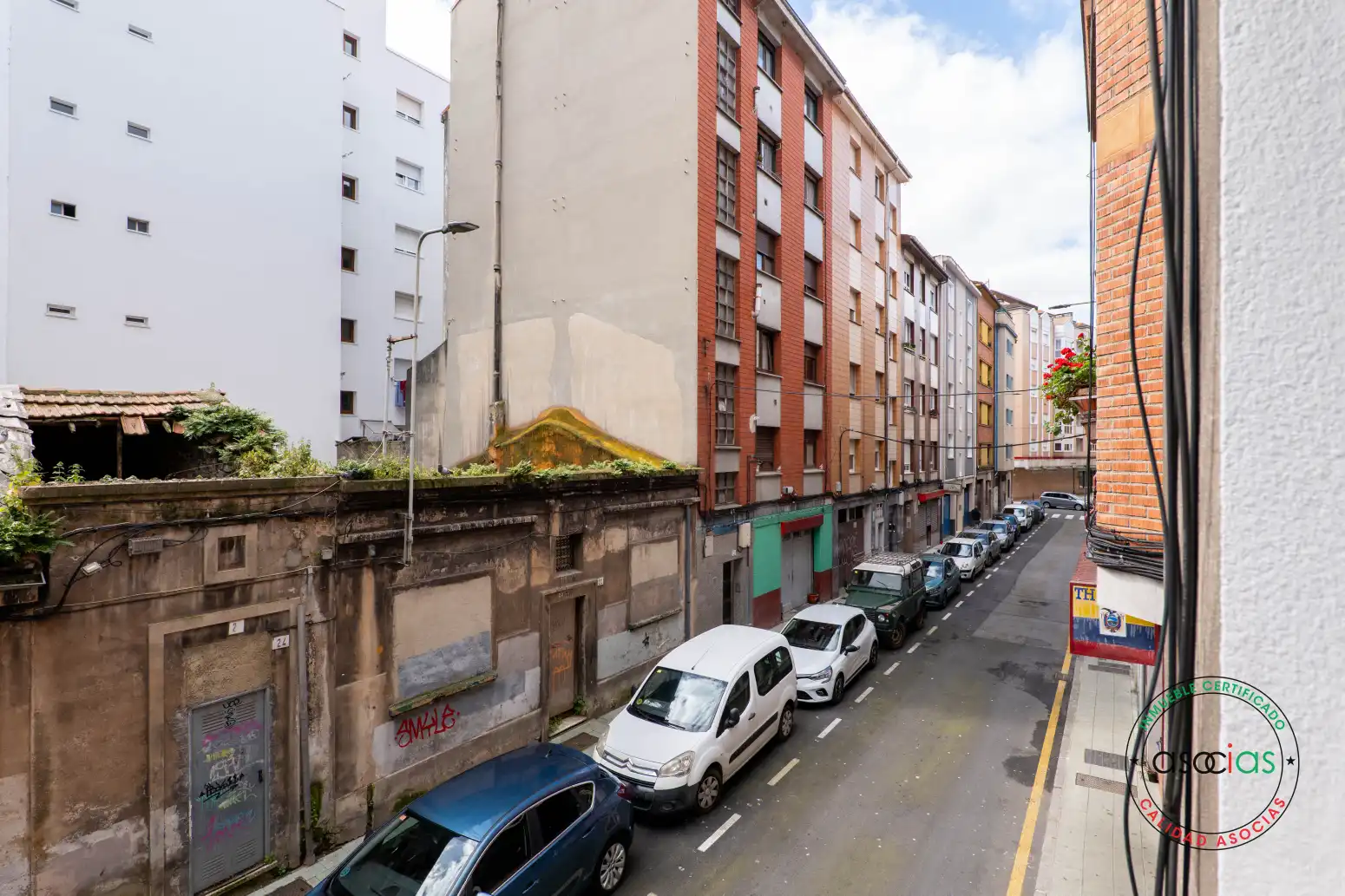 Vista exterior de Piso en venta en Gijón 