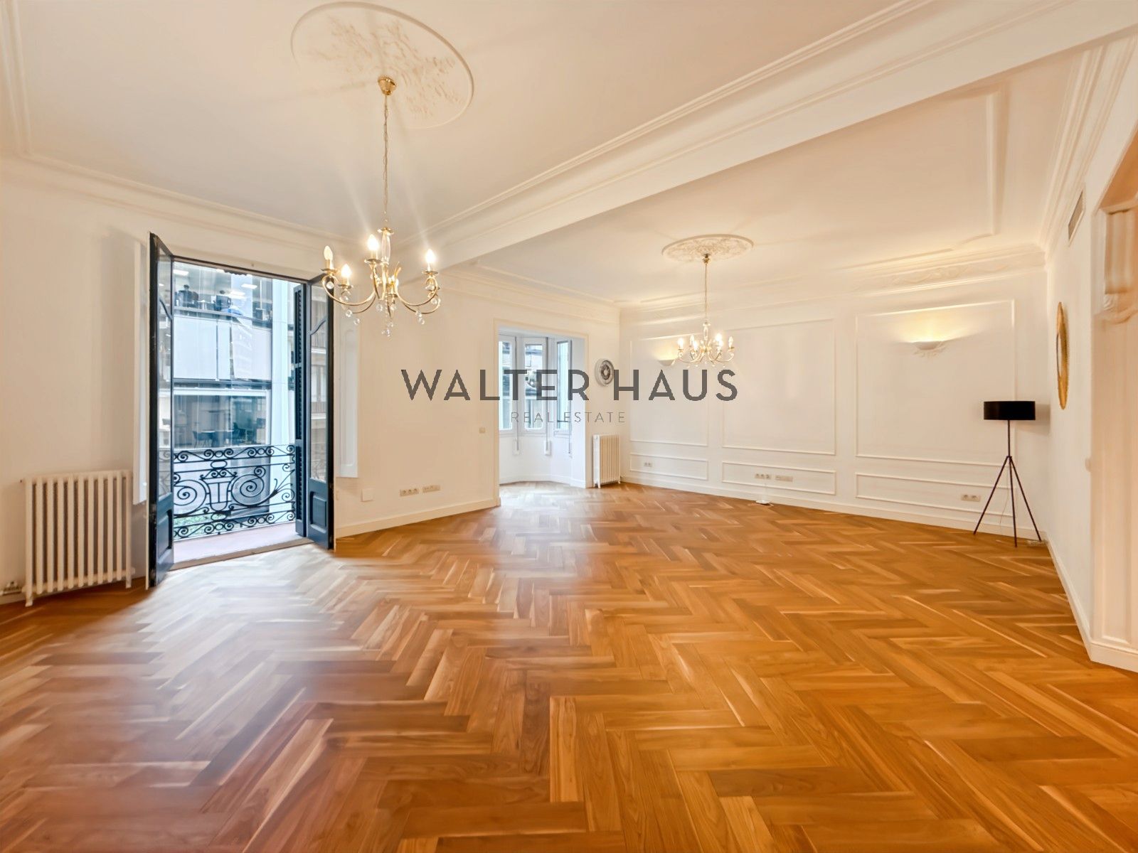 Comedor de Piso de alquiler en  Barcelona Capital con Aire acondicionado, Calefacción y Parquet