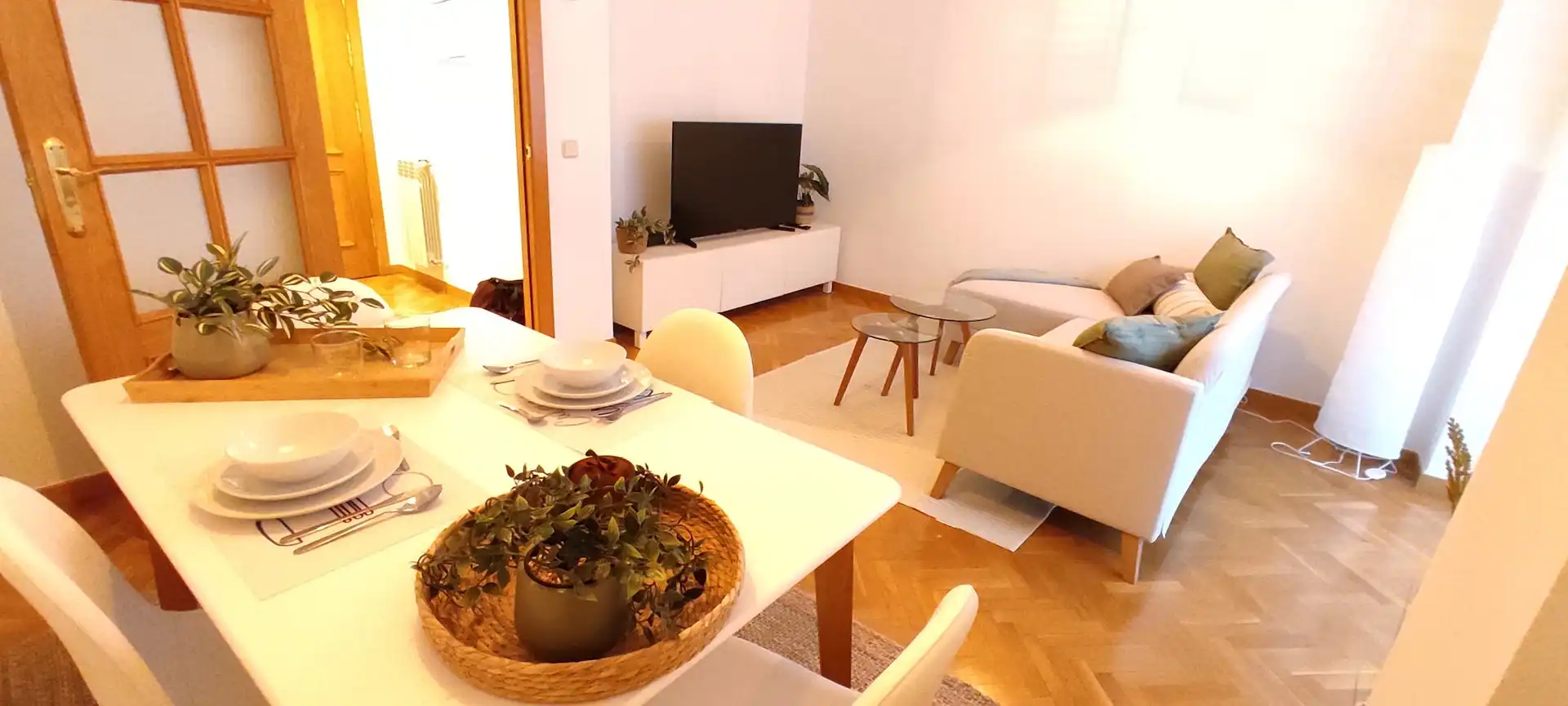 Sala d'estar de Pis de lloguer en Madrid amb Aire condicionat, Calefacció i Moblat
