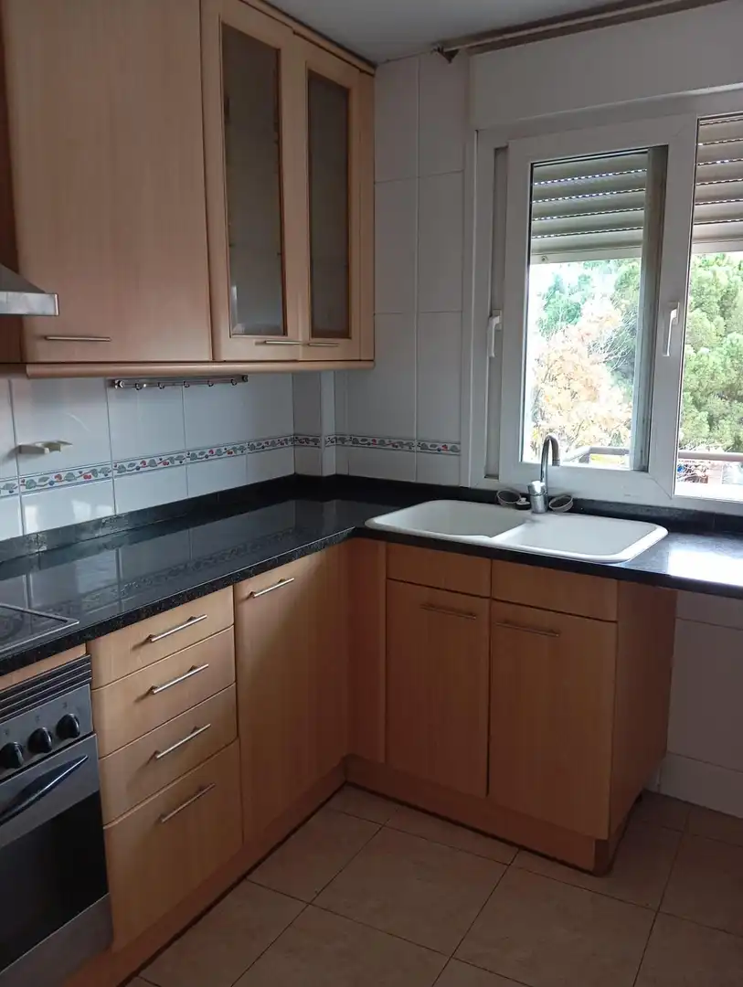 Cocina de Piso de alquiler en Mollet del Vallès con Aire acondicionado, Calefacción y Parquet