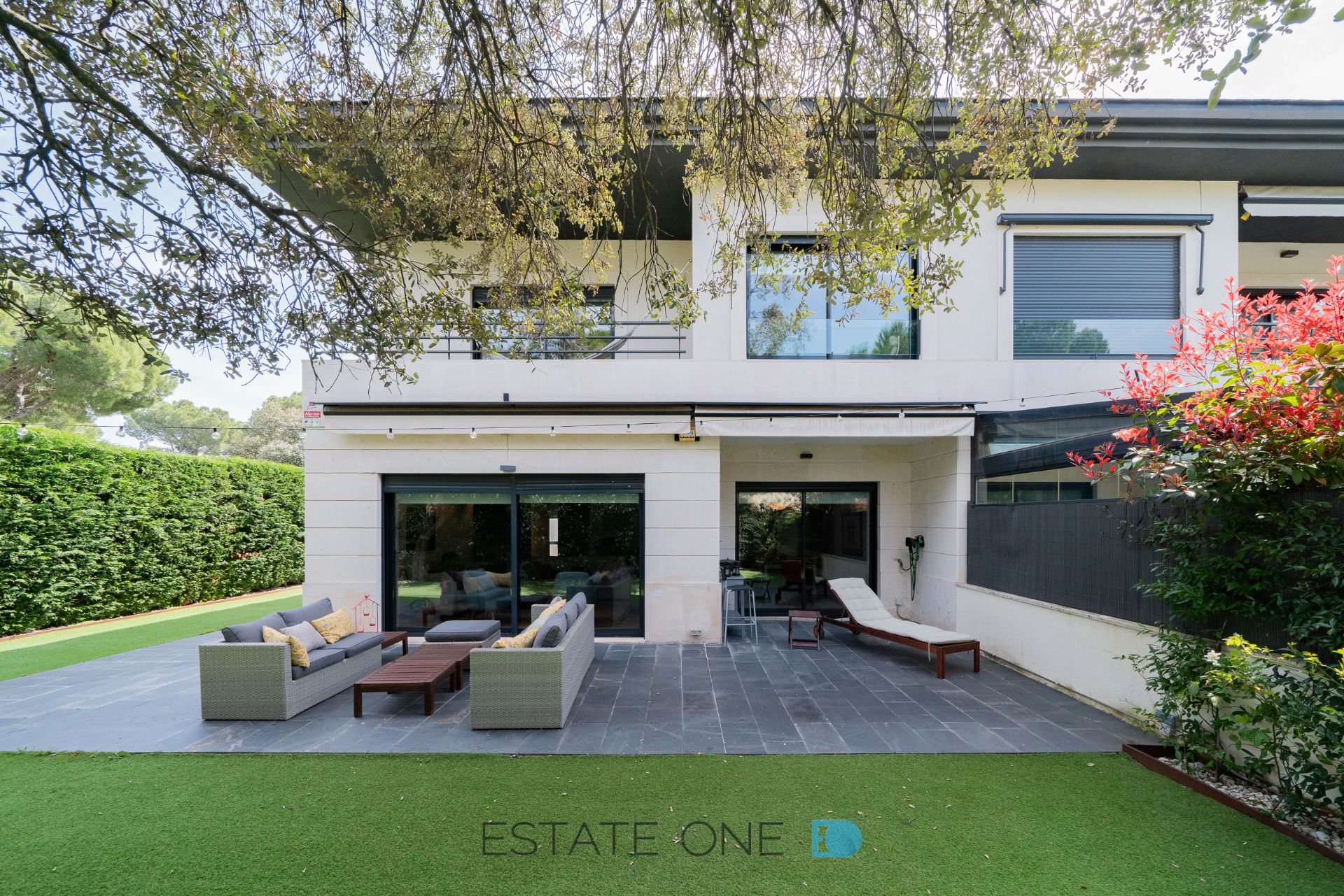 Terrace of Single-family semi-detached for sale in Boadilla del Monte  with Air Conditioner, Heating and Private garden