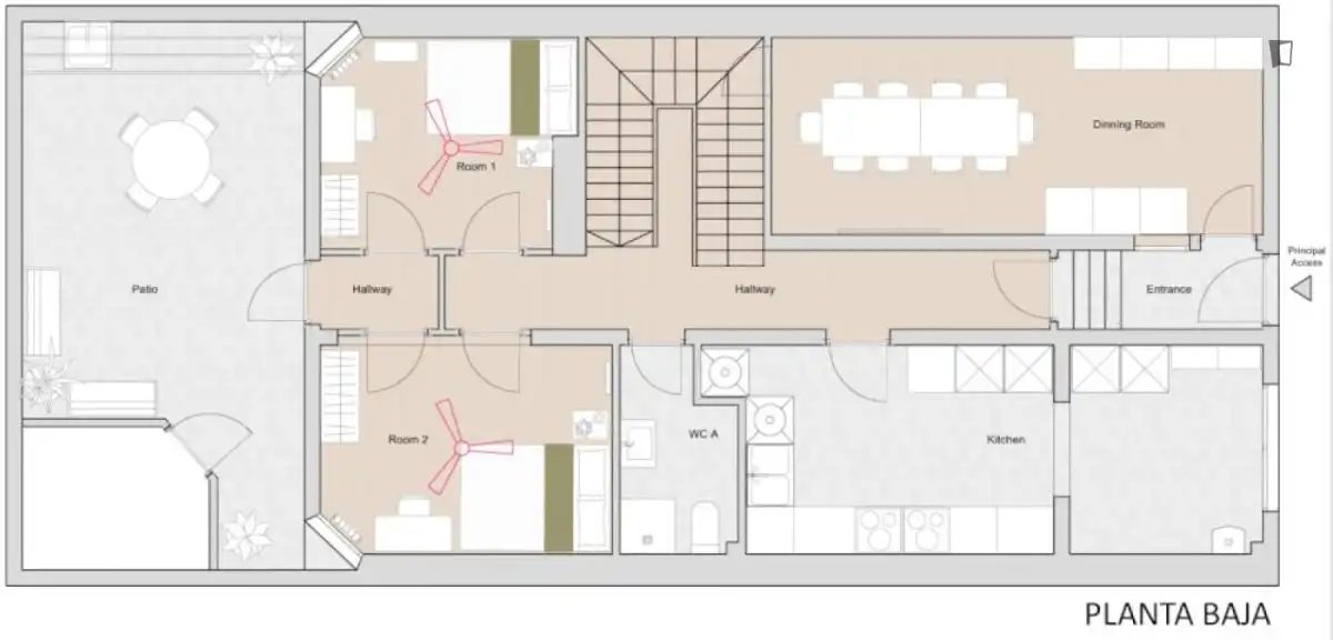 Houses for share in Madrid  with Heating, Furnished and Oven