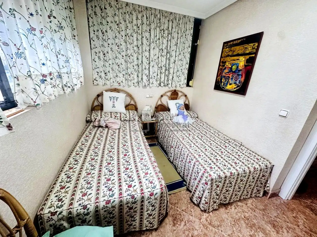 Schlafzimmer von Wohnungen zum Verkauf in Finestrat mit Klimaanlage, Privatgarten und Terrasse