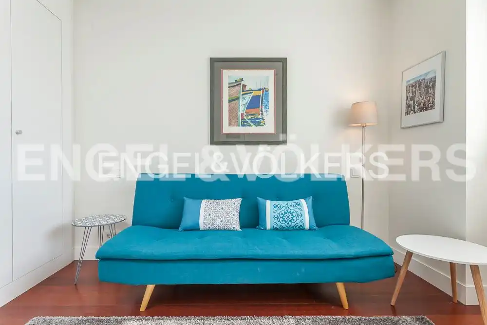 Living room of Attic for rent in Madrid  with Air Conditioner, Heating and Furnished