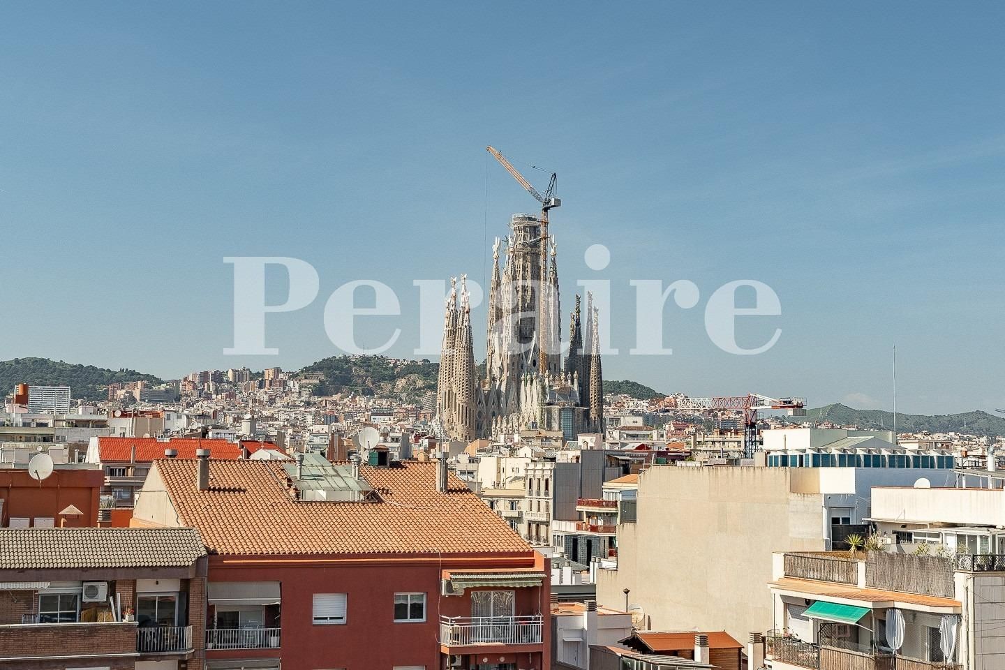 Exterior view of Attic for sale in  Barcelona Capital  with Heating and Terrace