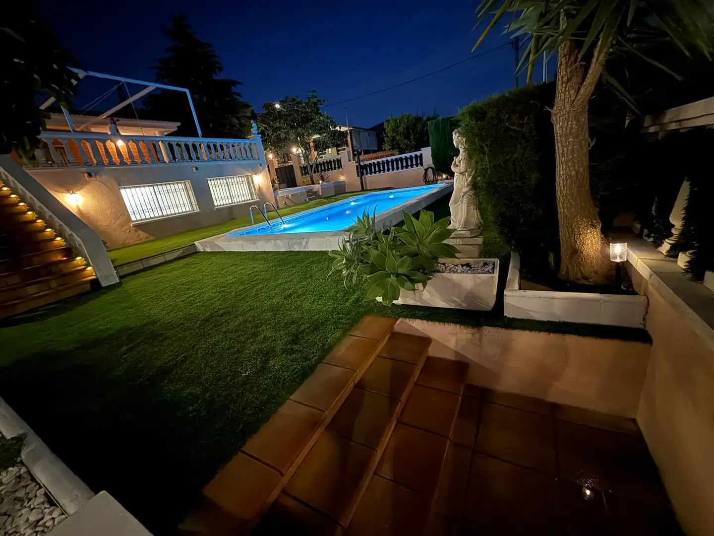 Garten von Haus oder Chalet zur Miete in Viladecans mit Klimaanlage, Heizung und Privatgarten
