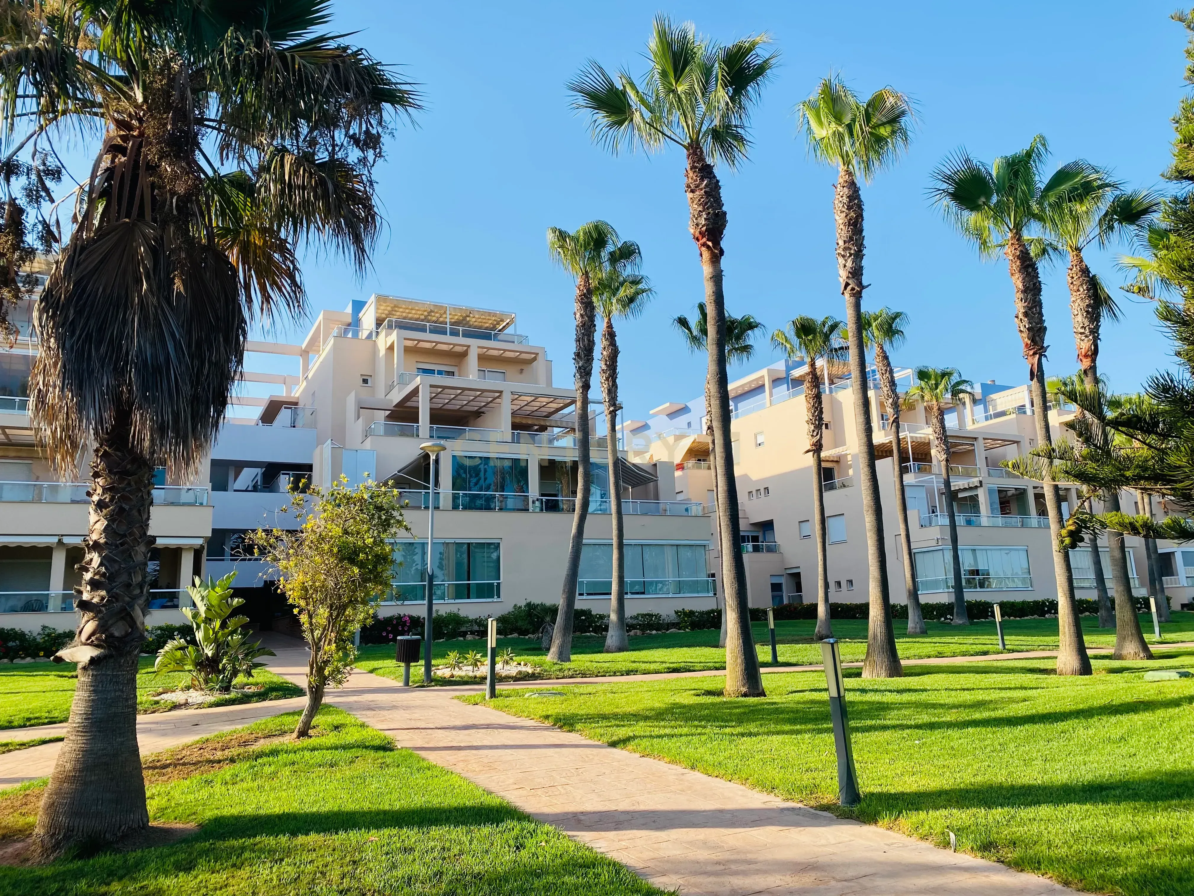 Vista exterior de Pis en venda en El Ejido amb Aire condicionat, Jardí privat i Piscina comunitària