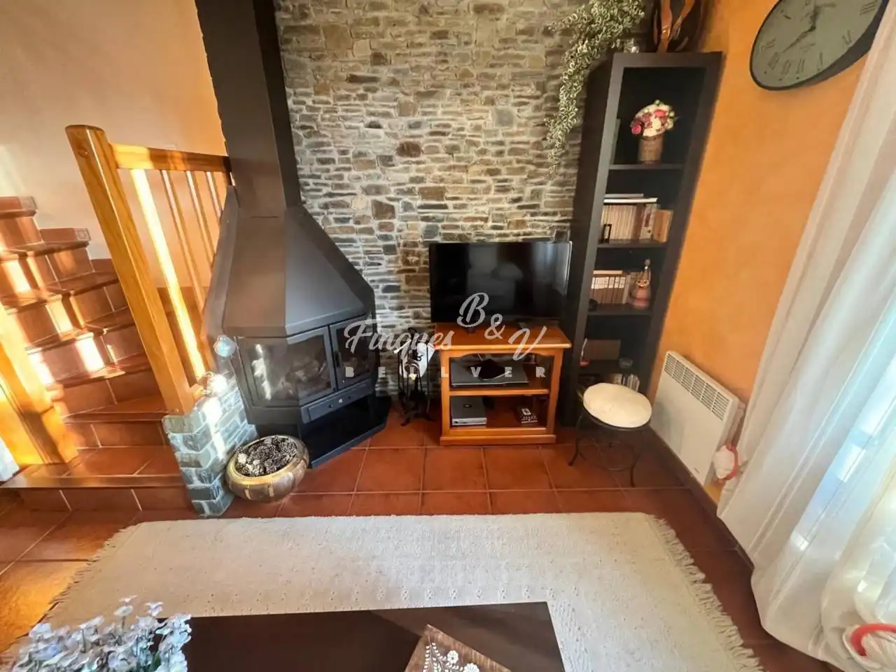 Living room of Houses for sale in Osséja  with Heating, Private garden and Parquet flooring