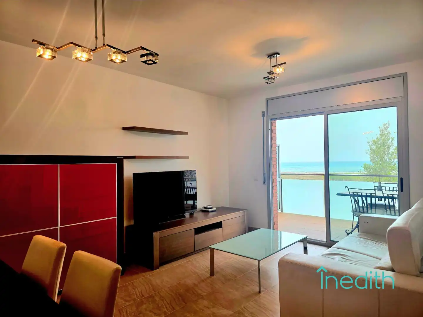 Wohnzimmer von Wohnung zum Verkauf in Cubelles mit Klimaanlage, Heizung und Terrasse