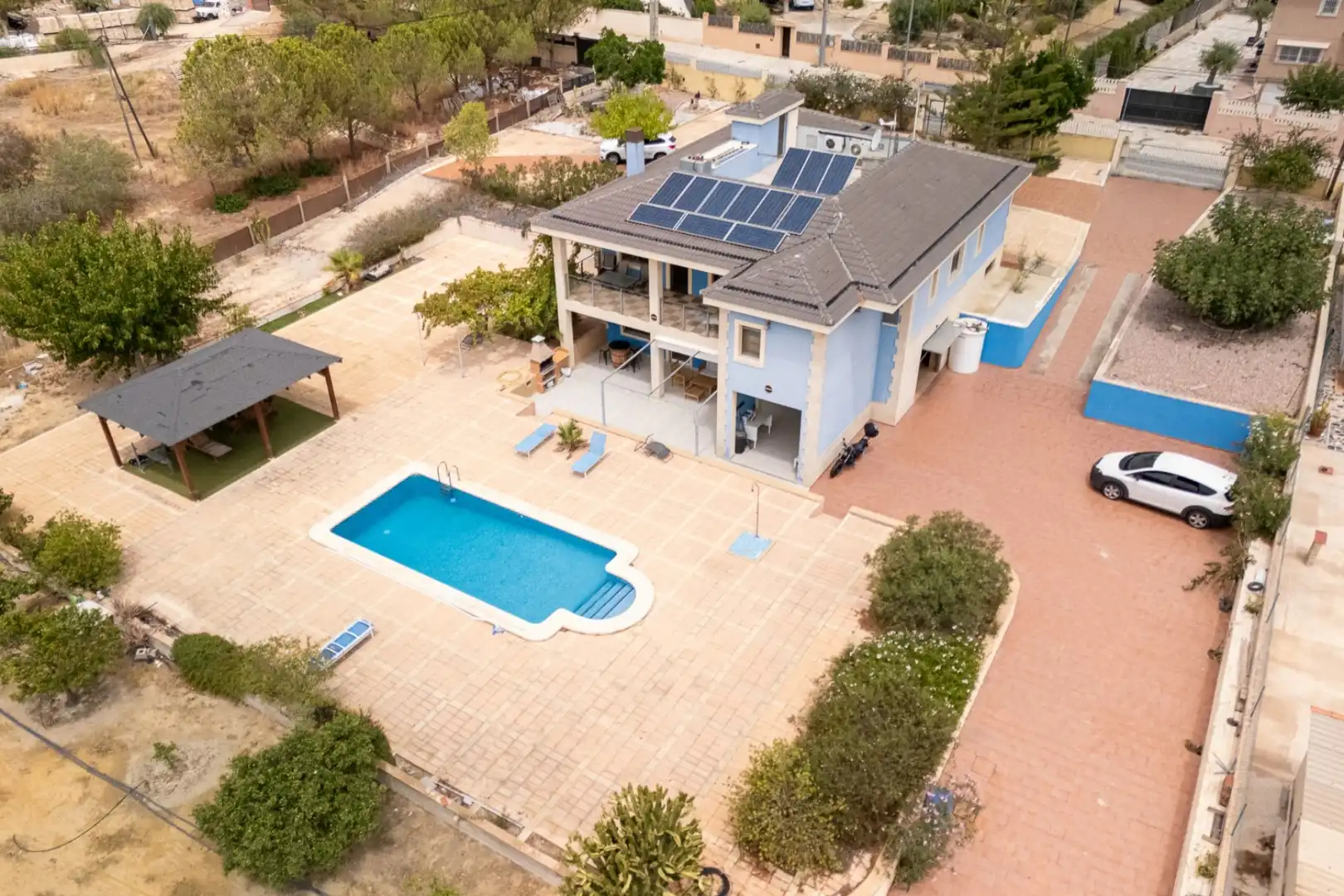Vista exterior de Casa o chalet en venta en Alicante / Alacant con Aire acondicionado, Jardín privado y Terraza