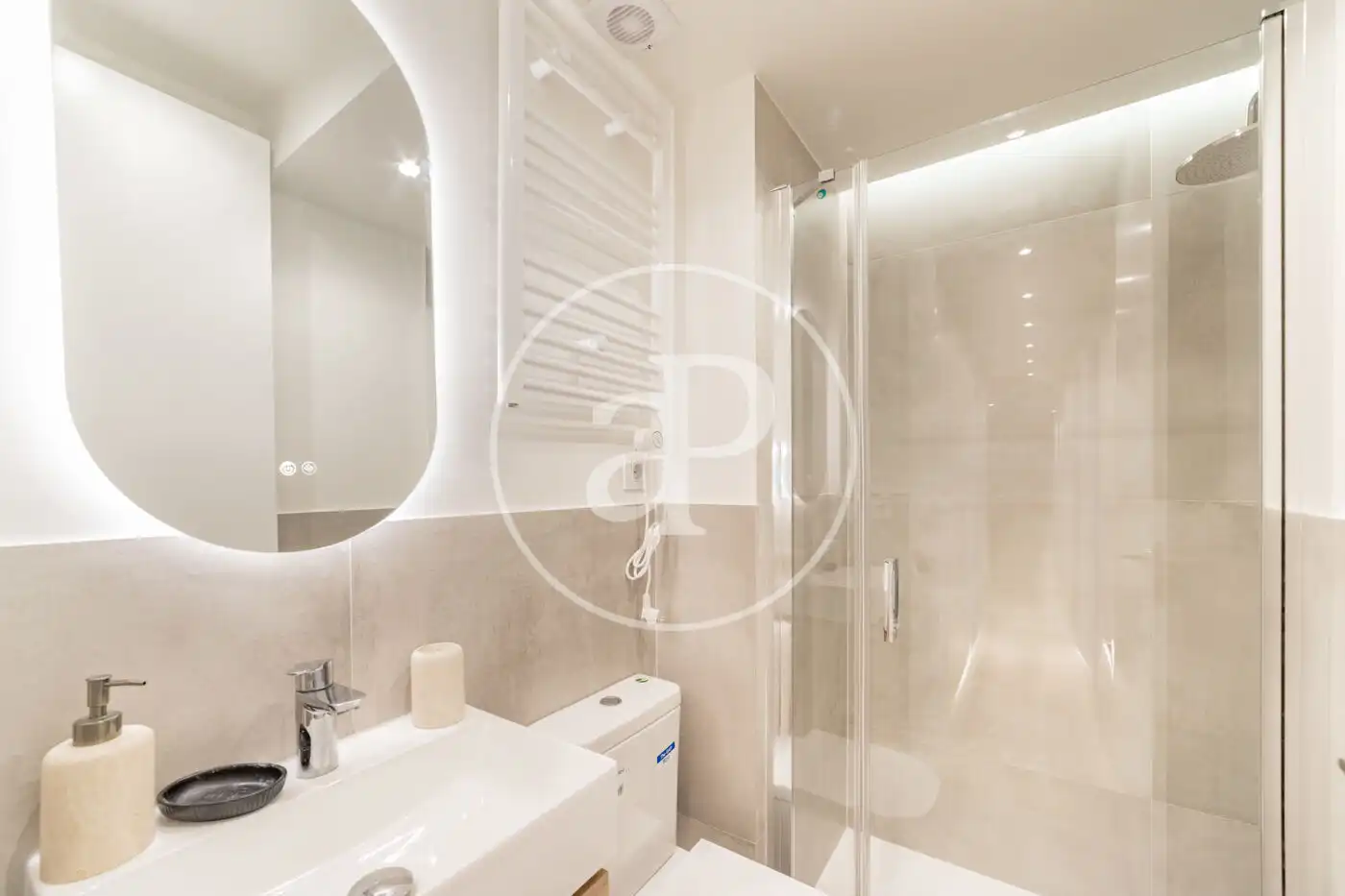 Bathroom of Flat for rent in Madrid  with Air Conditioner, Heating and Furnished