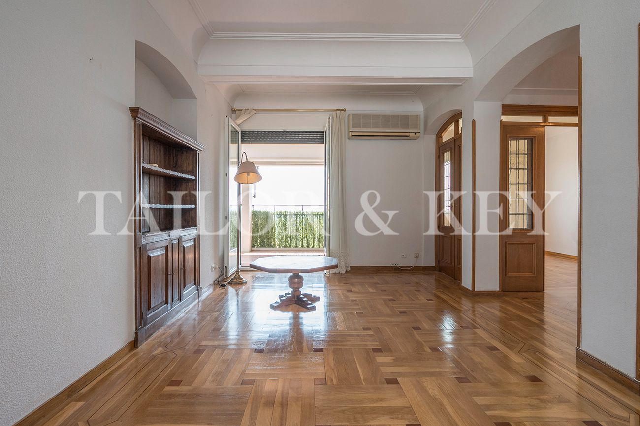 Sala d'estar de Pis de lloguer en  Madrid Capital amb Aire condicionat, Calefacció i Terrassa