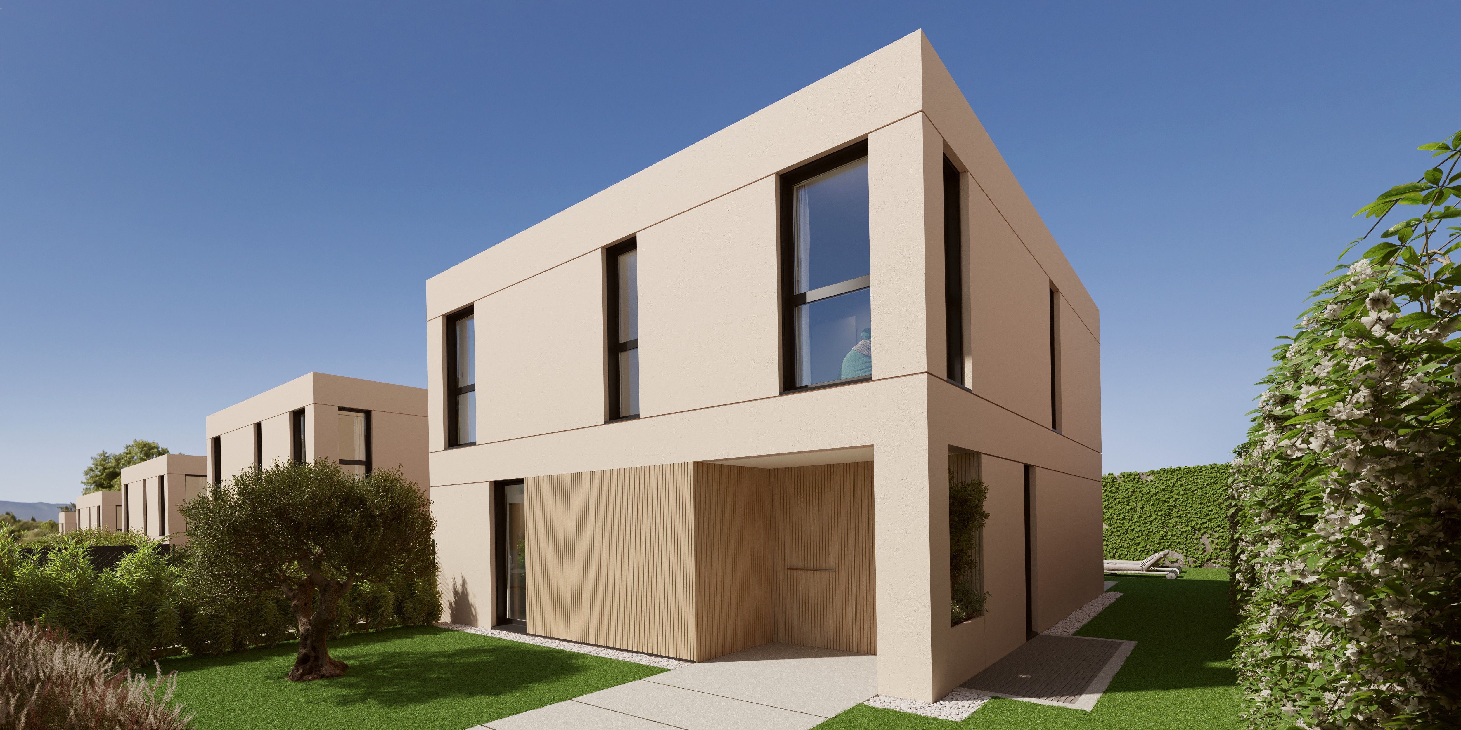 Vista exterior de Casa o xalet en venda en Oleiros amb Calefacció, Jardí privat i Traster