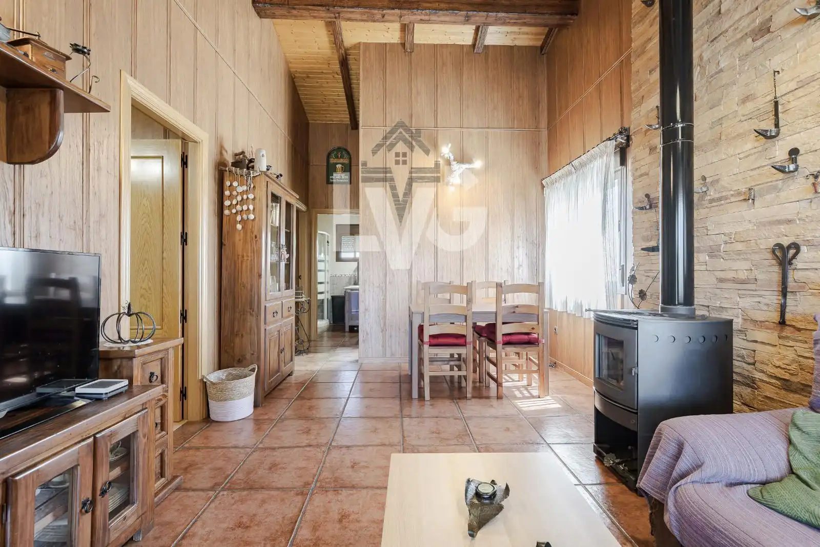 Wohnzimmer von Haus oder Chalet zum Verkauf in Valdetorres de Jarama mit Klimaanlage, Heizung und Privatgarten