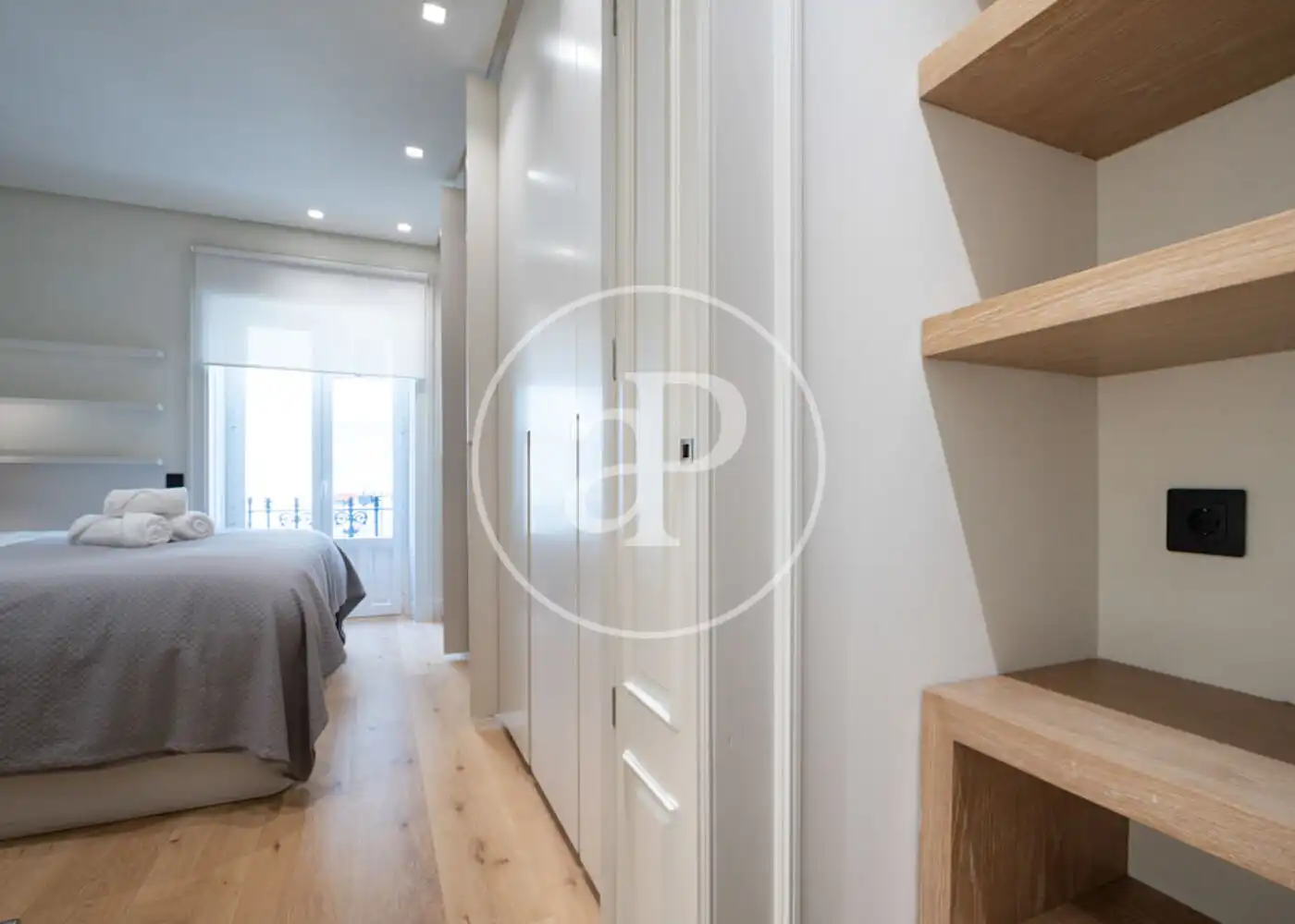 Schlafzimmer von Wohnung zur Miete in Barrio de Salamanca