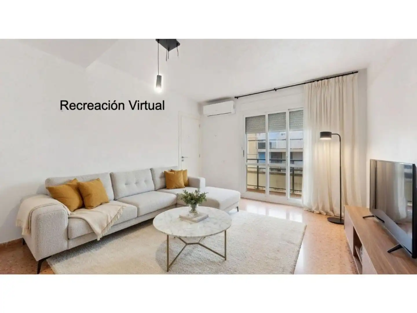 Living room of Flat for sale in Valencia  with Air Conditioner