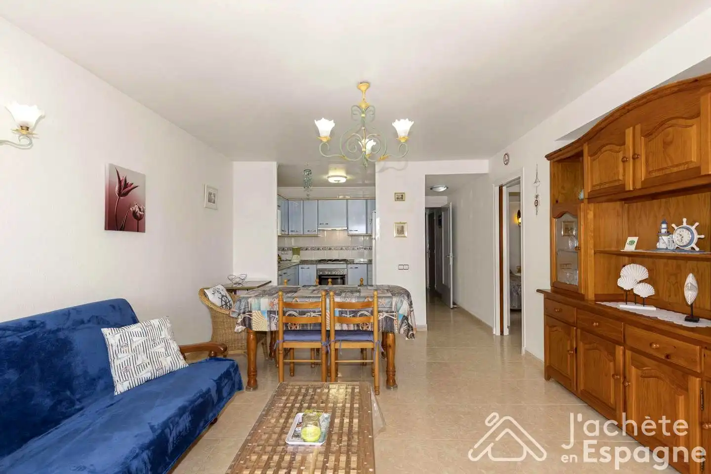 Sala d'estar de Apartament en venda en Cambrils amb Moblat, Balcó i Internet