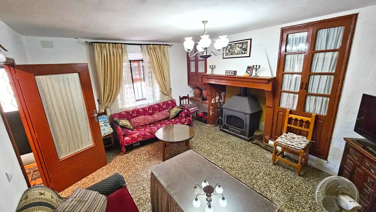 Sala d'estar de Casa o xalet en venda en Almonaster la Real amb Jardí privat, Terrassa i Traster