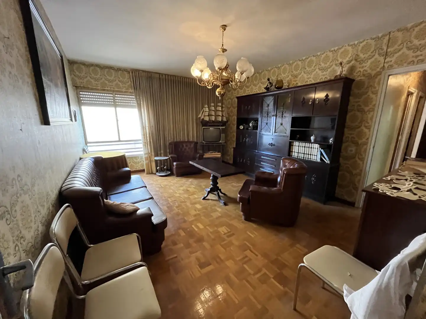 Wohnzimmer von Wohnung zum Verkauf in Astorga mit Parkett und Abstellraum
