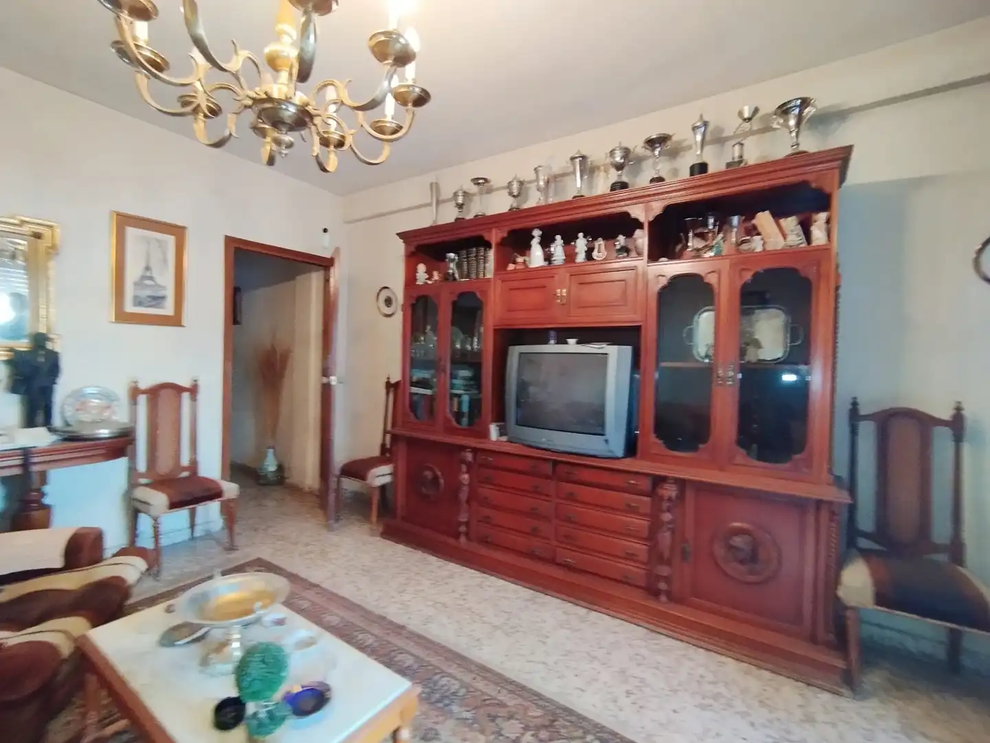 Sala d'estar de Pis en venda en Argamasilla de Alba amb Terrassa, Moblat i Balcó