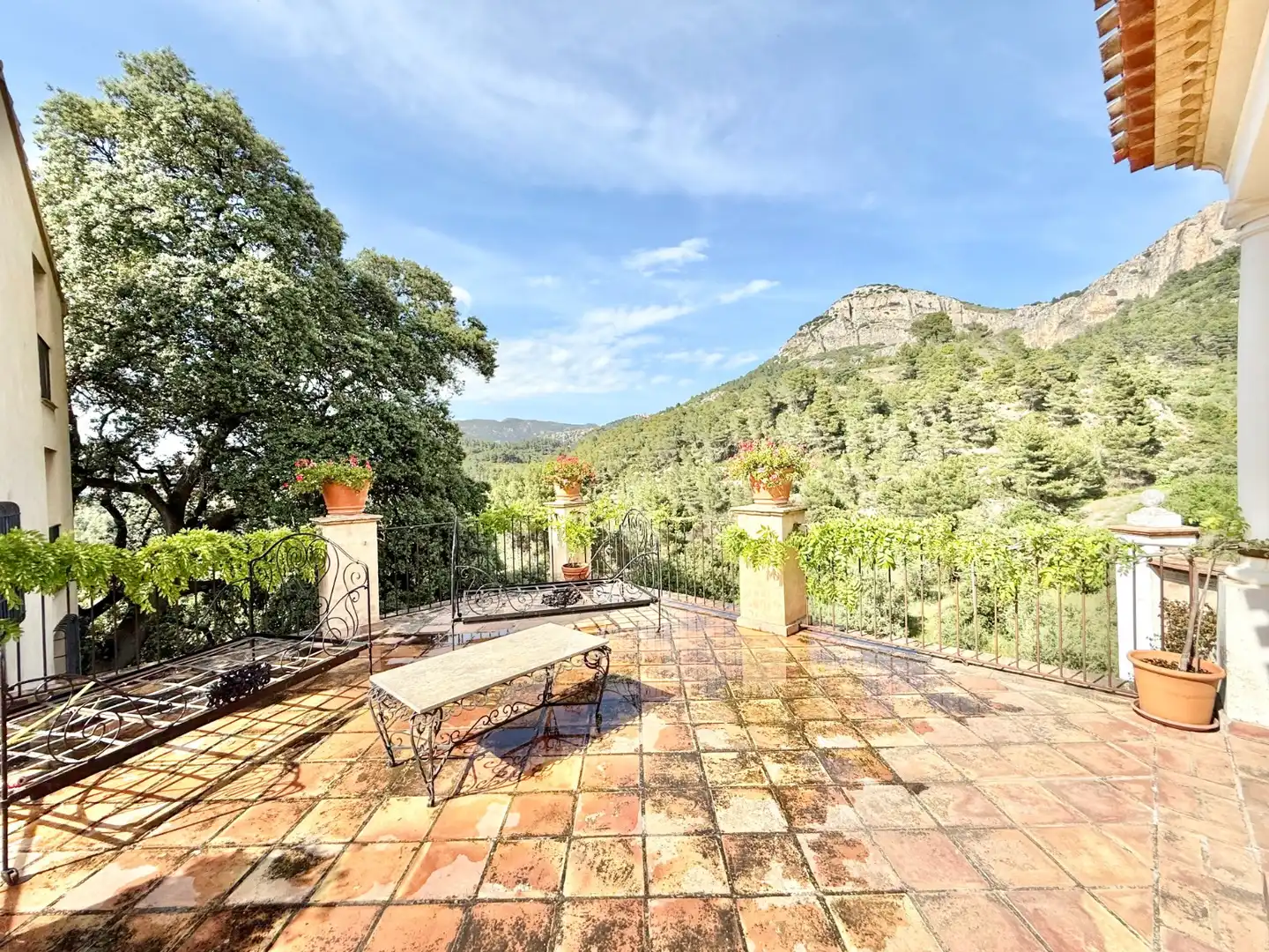 Terrassa de Finca rústica en venda en Alcoleja amb Aire condicionat, Jardí privat i Terrassa