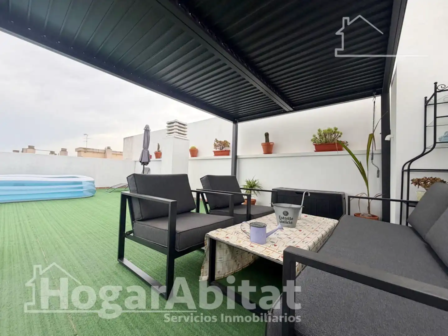 Terrasse von Dachboden zum Verkauf in Vilamarxant mit Klimaanlage und Terrasse
