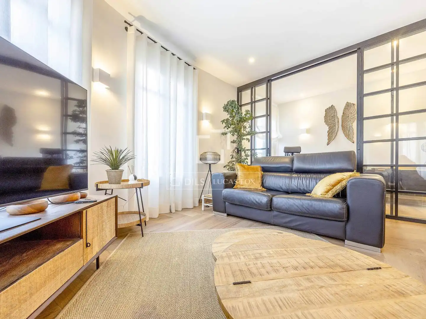 Sala de estar de Piso de alquiler en Valencia con Aire acondicionado, Calefacción y Parquet