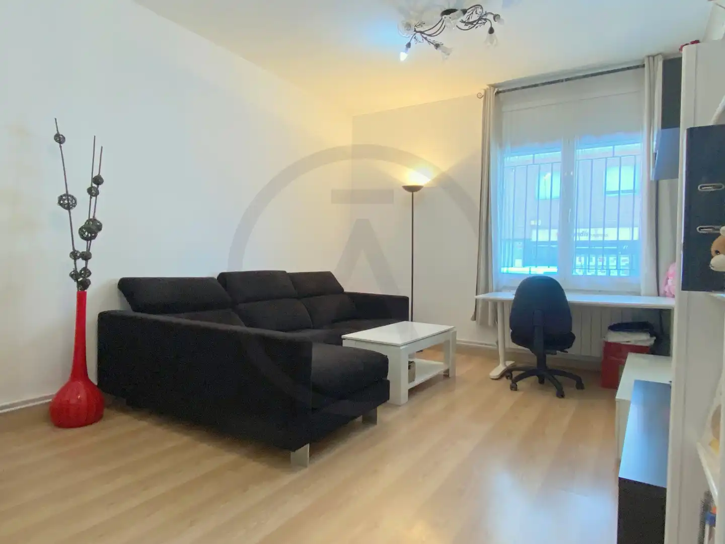 Living room of Flat for sale in Terrassa  with Heating, Parquet flooring and Terrace