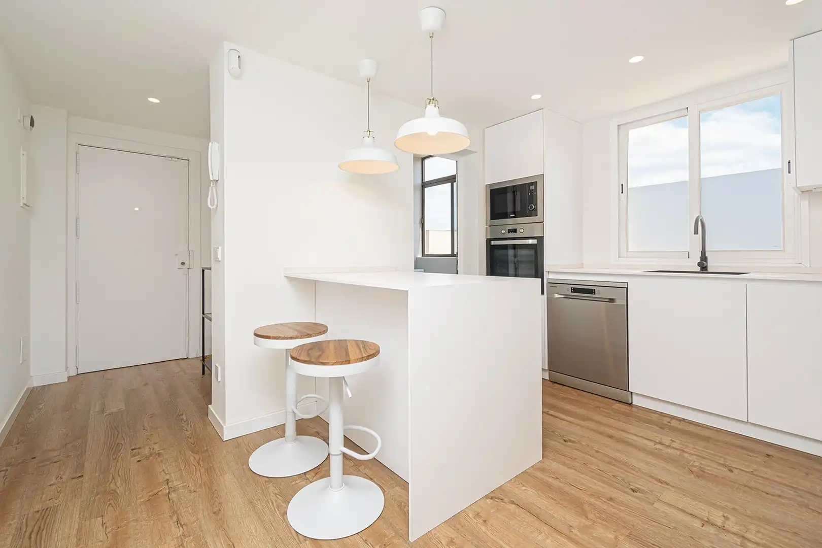 Cocina de Piso de alquiler en  Palma de Mallorca con Aire acondicionado, Calefacción y Amueblado