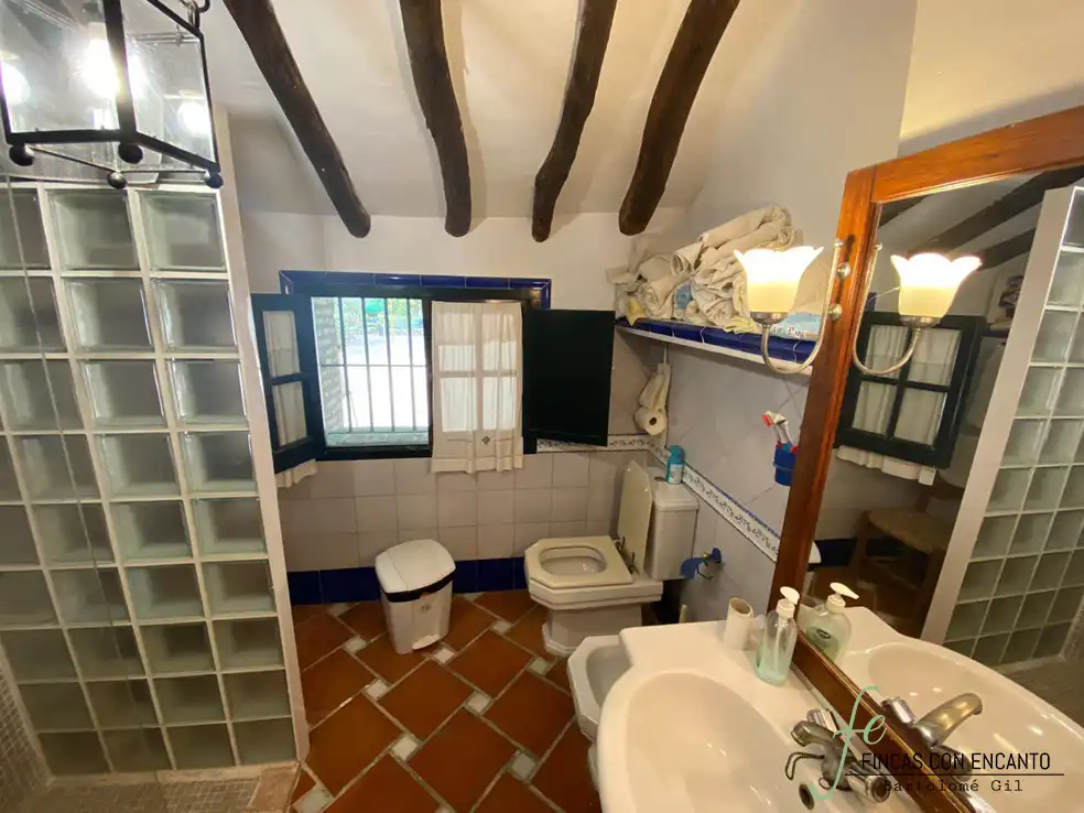 Badezimmer von Country house zum Verkauf in Marchena mit Privatgarten, Terrasse und Schwimmbad