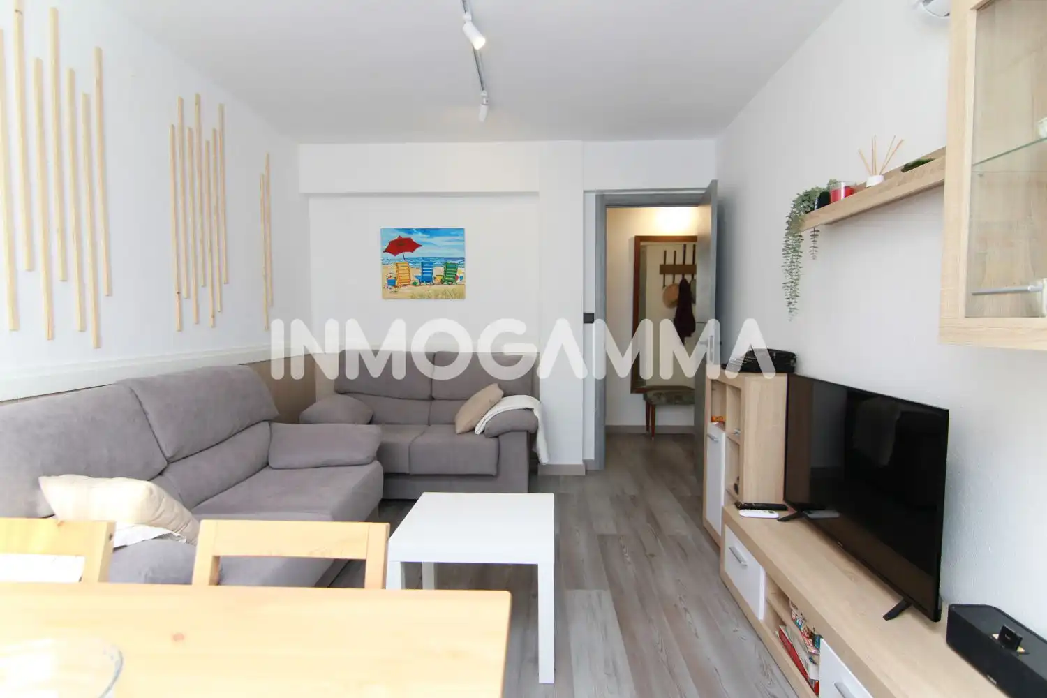 Sala de estar de Piso en venta en Cullera con Aire acondicionado, Parquet y Balcón