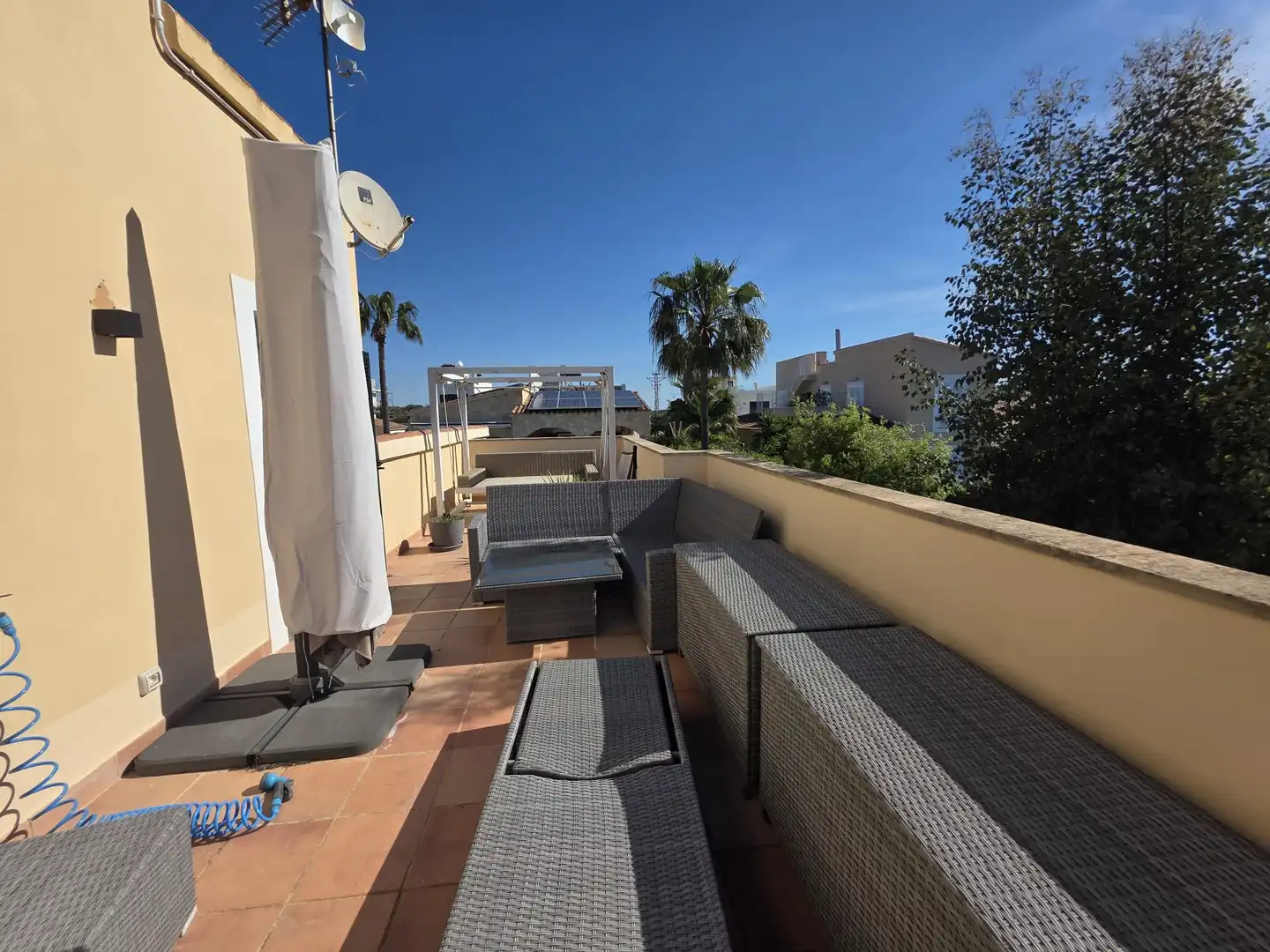 Terraza de Finca rústica en venta en Campos con Aire acondicionado, Calefacción y Piscina
