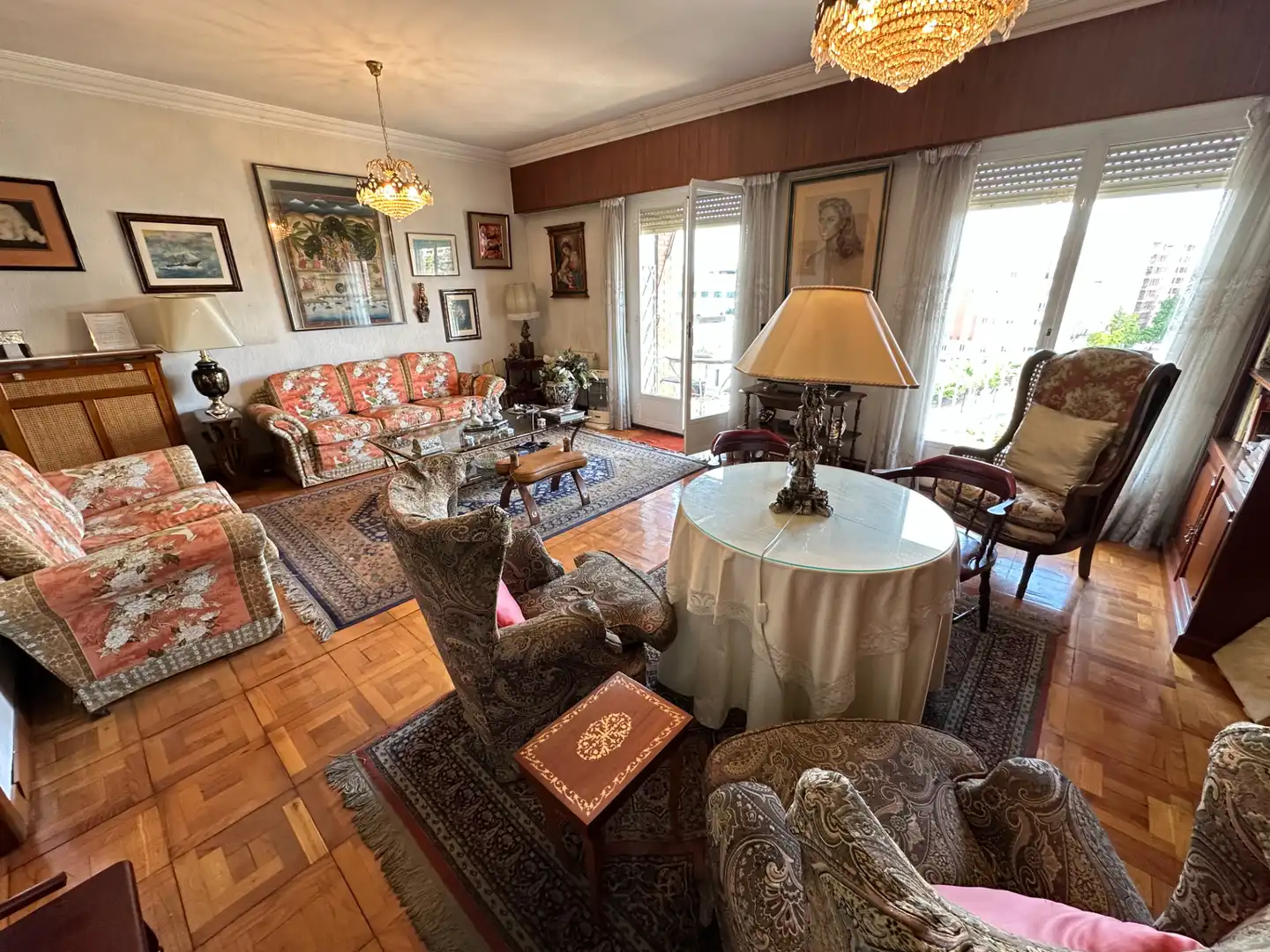 Sala de estar de Piso en venta en  Logroño con Calefacción, Parquet y Terraza