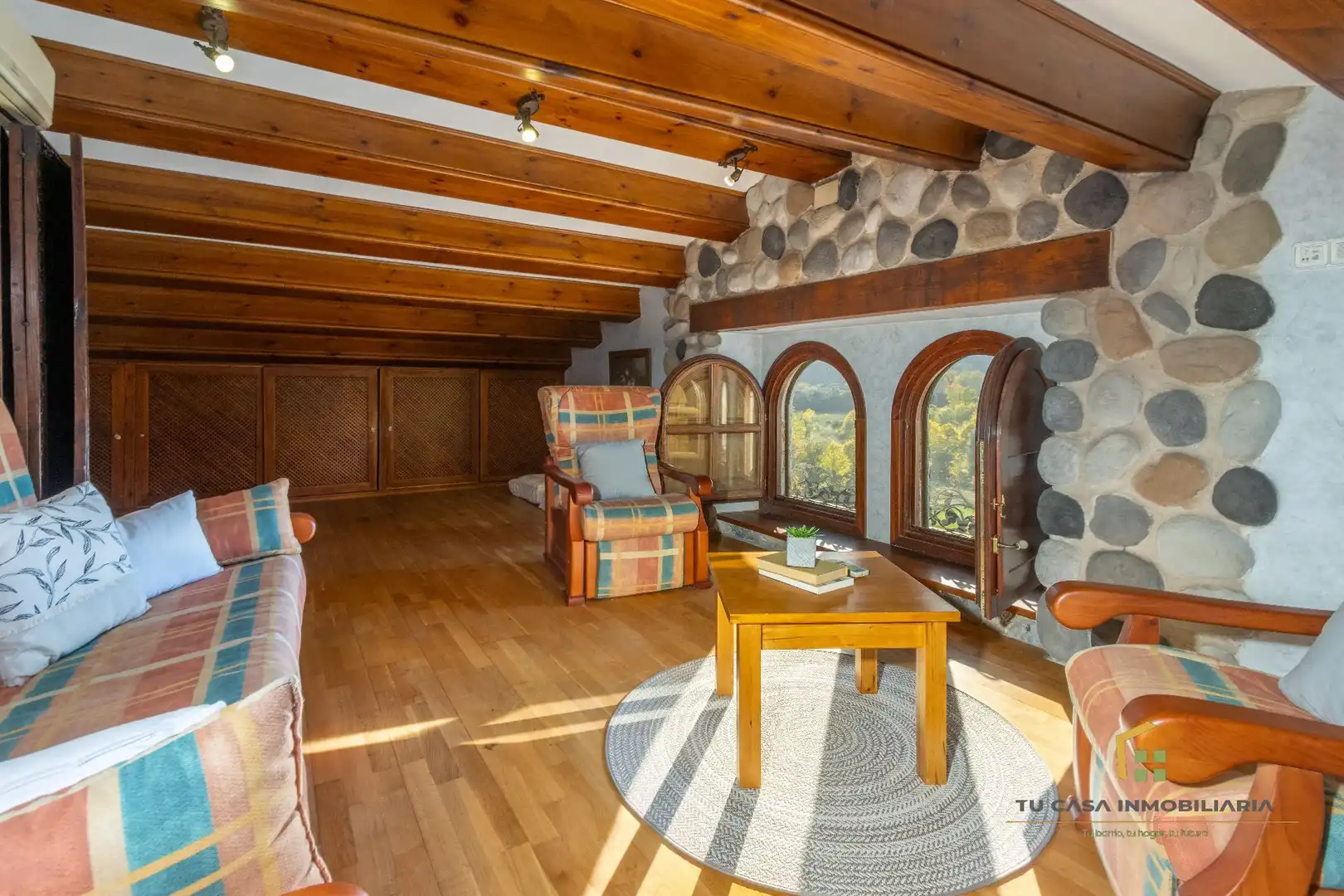 Sala d'estar de Finca rústica en venda en Argelaguer amb Aire condicionat, Calefacció i Jardí privat