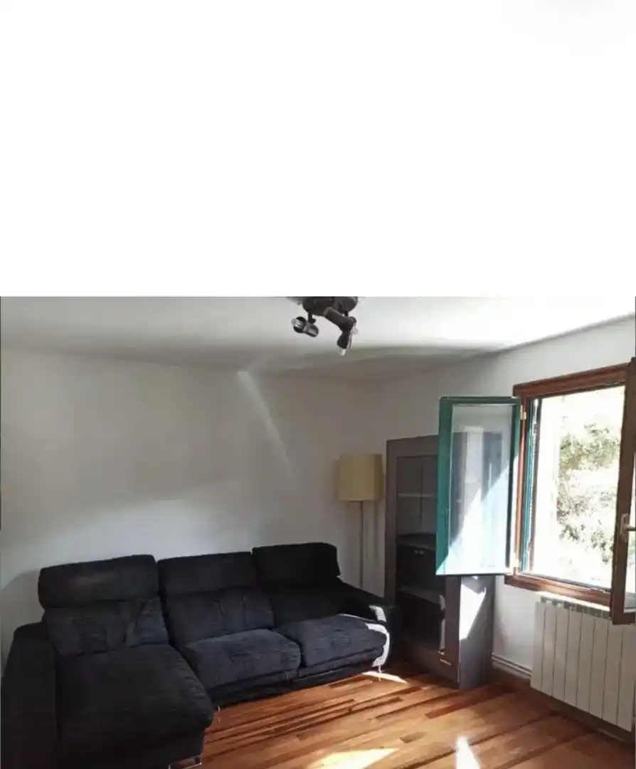 Sala d'estar de Pis en venda en Legorreta amb Jardí privat, Parquet i Moblat