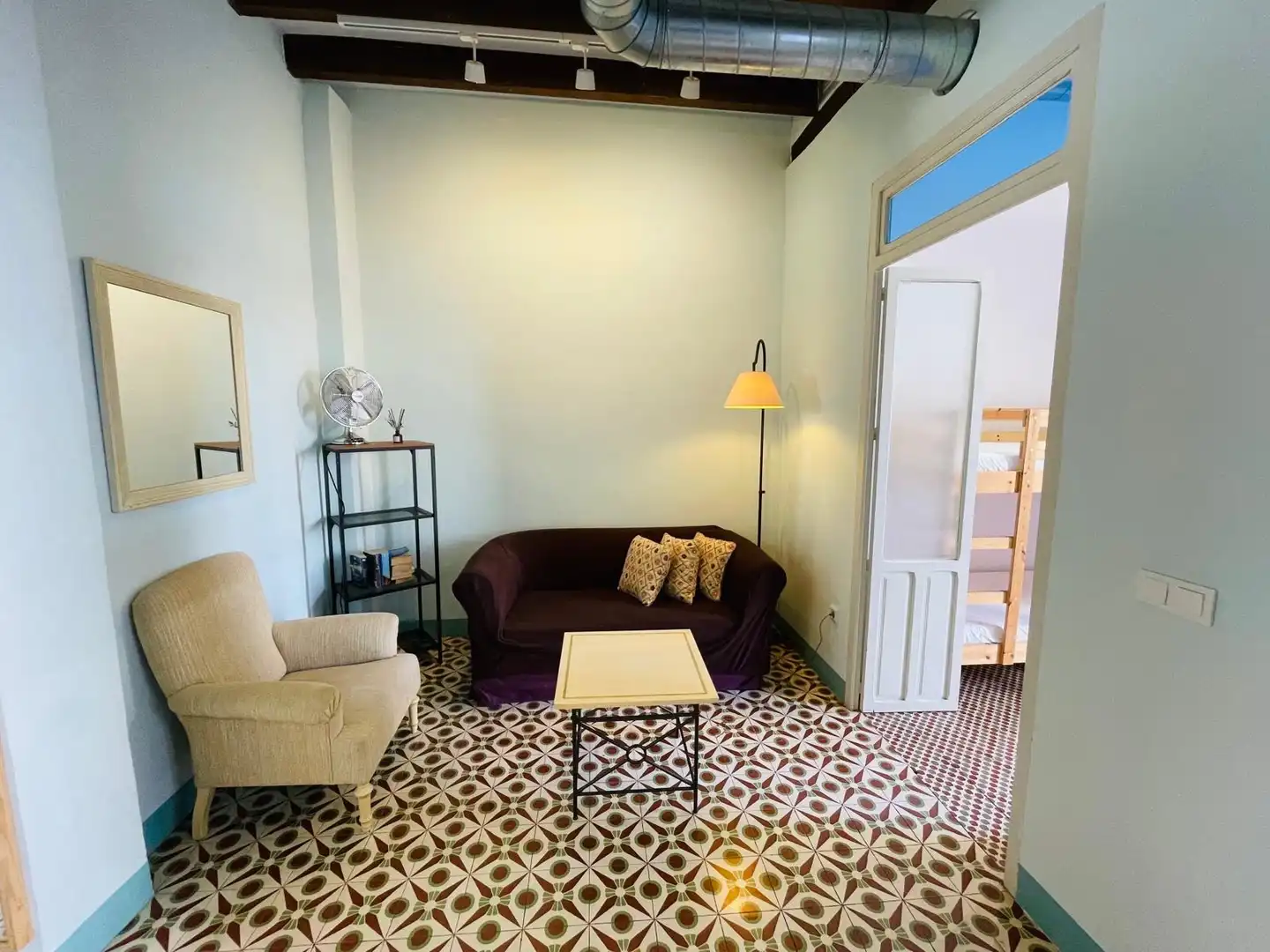 Sala de estar de Apartamento de alquiler en Alicante / Alacant con Aire acondicionado, Calefacción y Amueblado