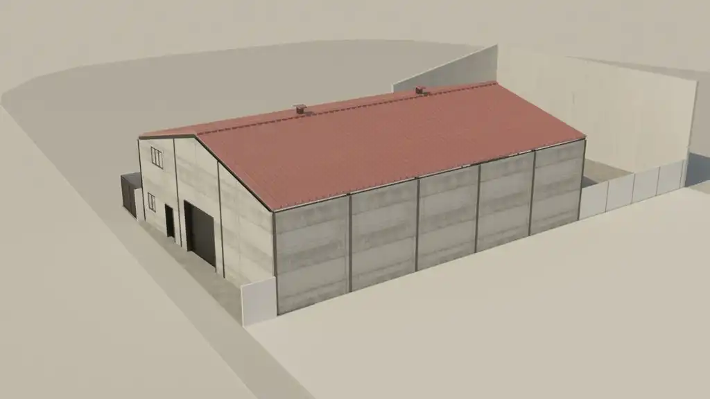 Außenansicht von Fabrikhallen zum Verkauf in Cuenca