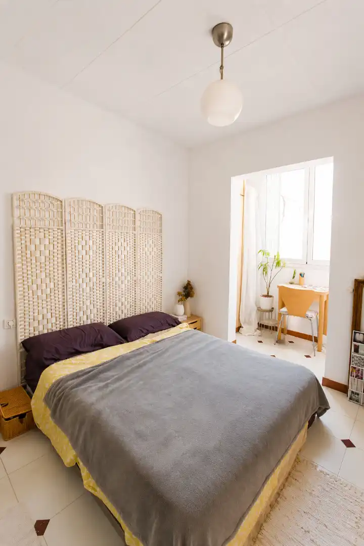 Schlafzimmer von Wohnung zum Verkauf in L'Hospitalet de Llobregat mit Balkon