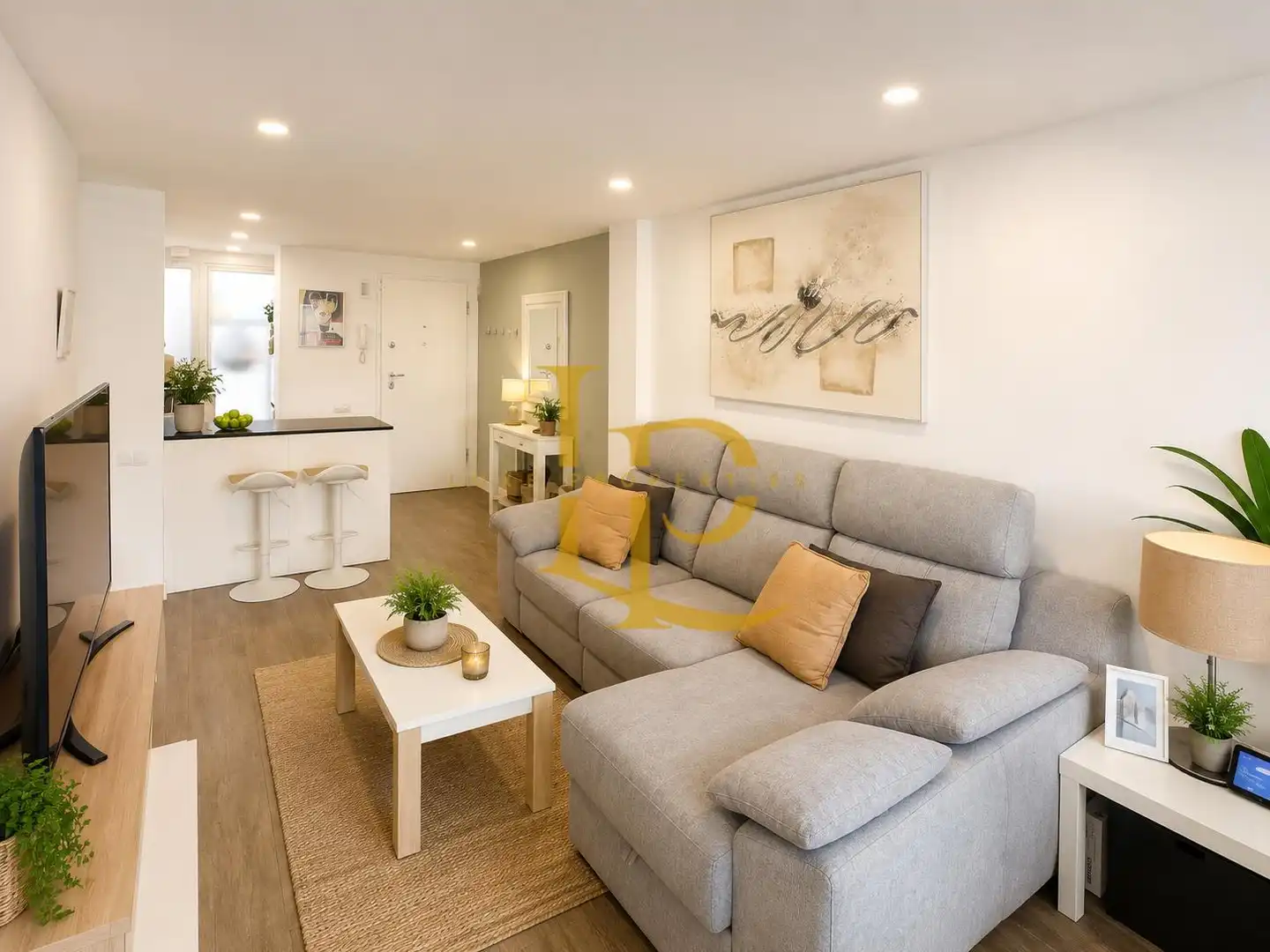 Sala de estar de Piso en venta en Rubí con Aire acondicionado, Calefacción y Parquet