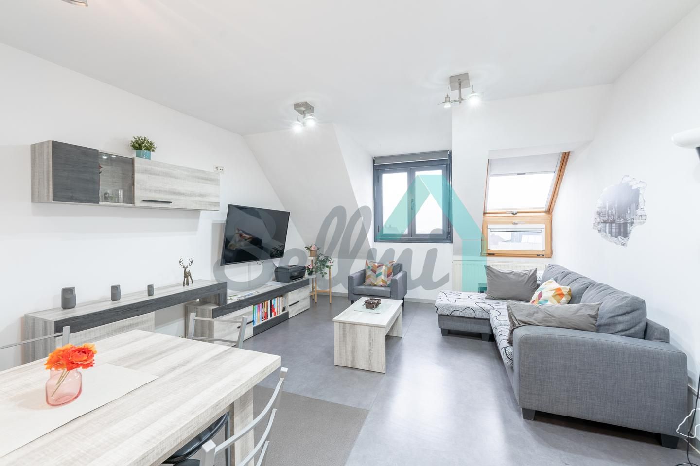 Sala de estar de Piso para compartir en Oviedo  con Calefacción, Amueblado y Internet