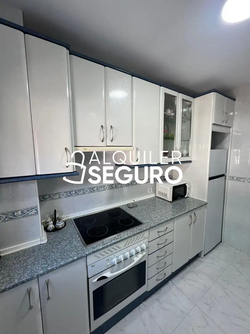 Kitchen of Flat for rent in Madrid  with Air Conditioner, Heating and Terrace
