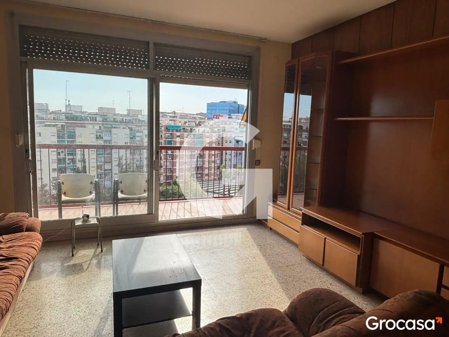 Sala de estar de Ático en venta en Barcelona con Aire acondicionado, Calefacción y Terraza