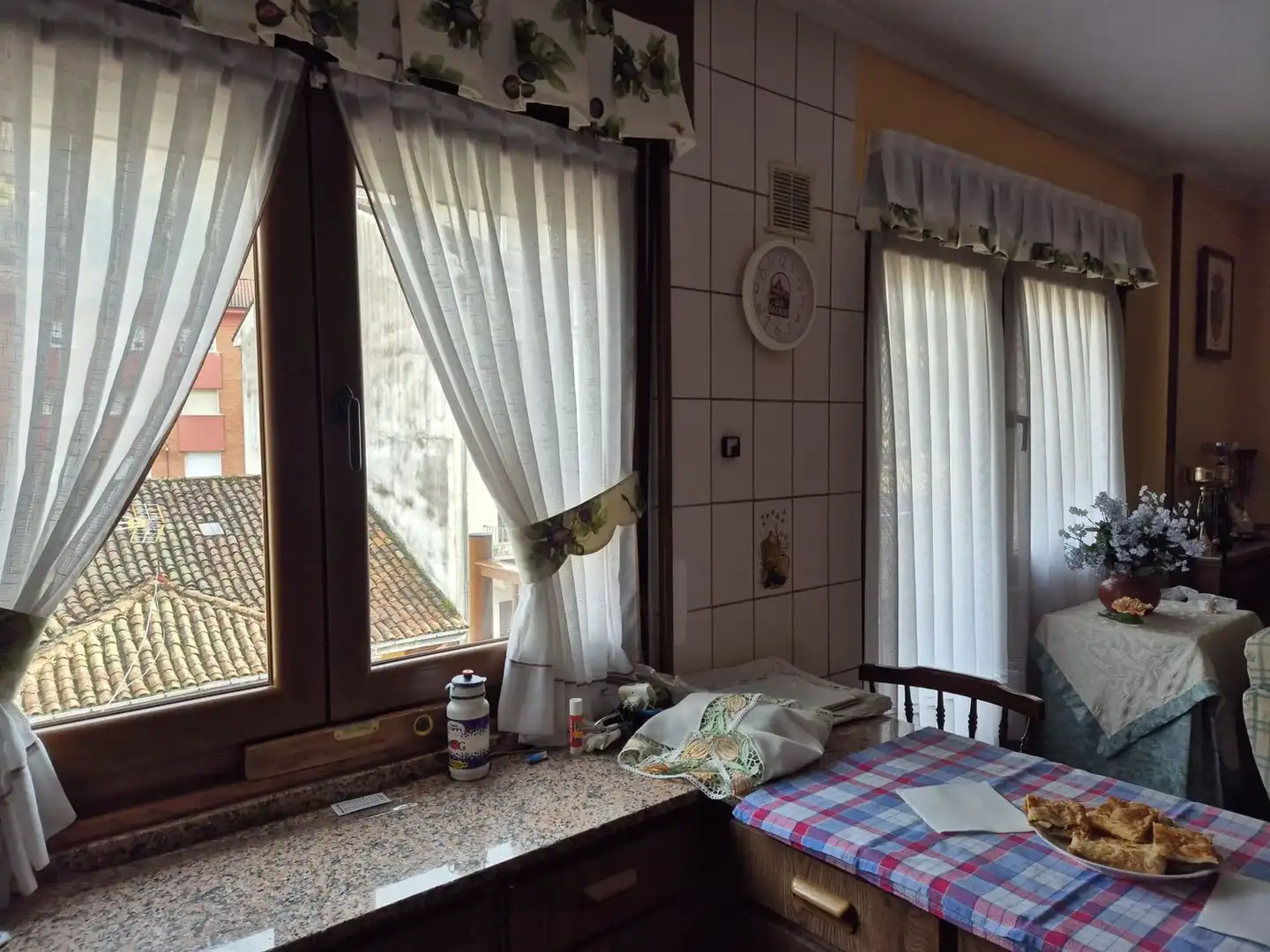 Kitchen of Flat for sale in Aller  with Terrace, Storage room and Swimming Pool