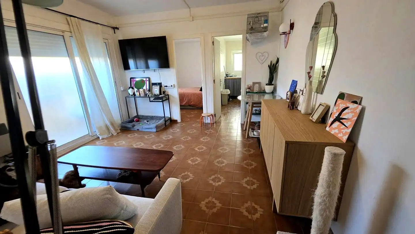 Sala de estar de Piso en venta en Terrassa con Aire acondicionado, Trastero y Balcón