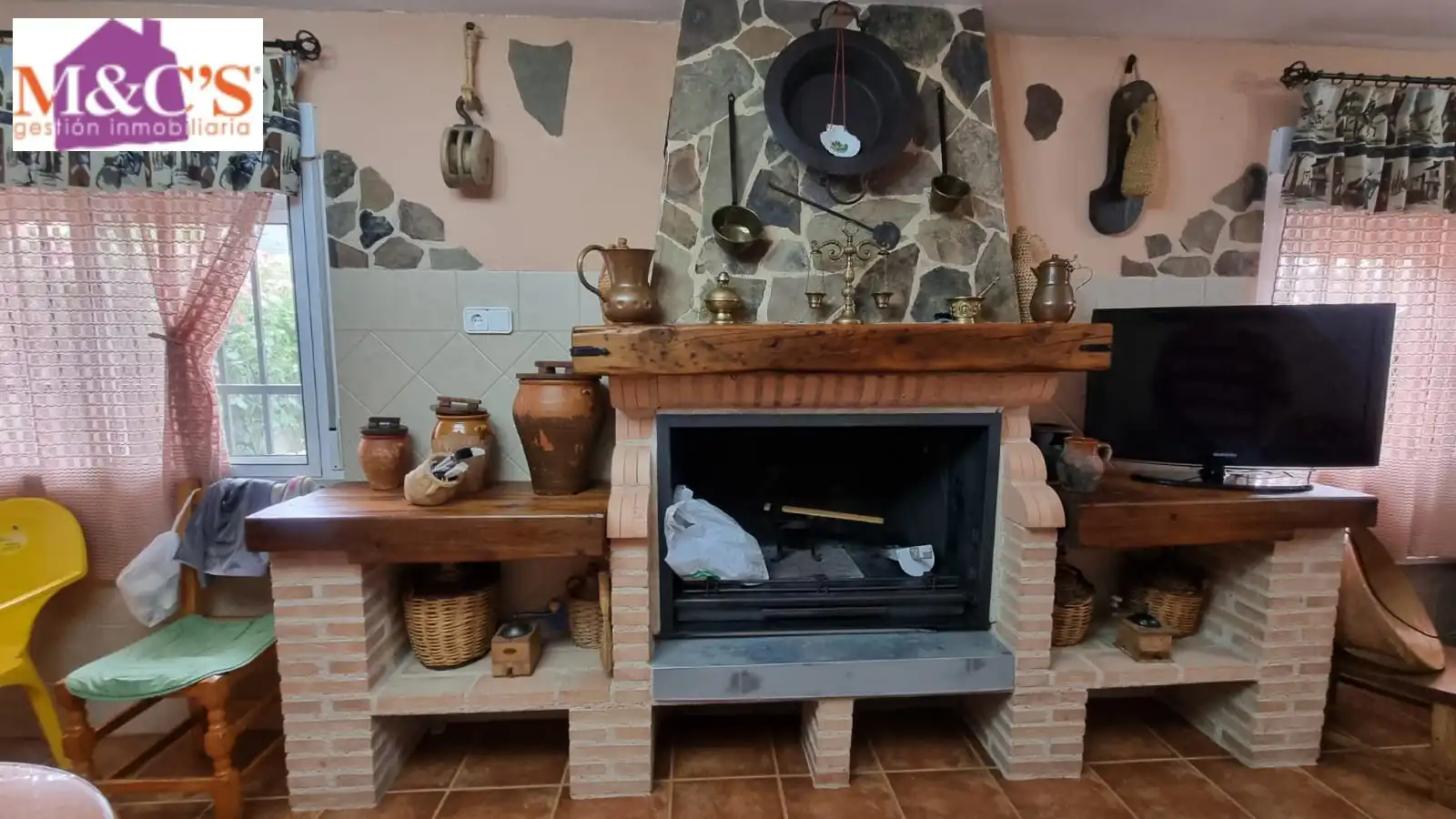 Kitchen of Houses for sale in Hinojosas de Calatrava  with Air Conditioner, Heating and Private garden
