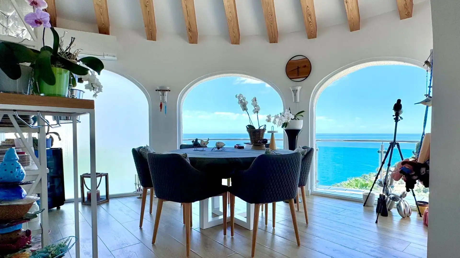 Dining room of Houses for sale in Jávea / Xàbia  with Air Conditioner, Heating and Private garden