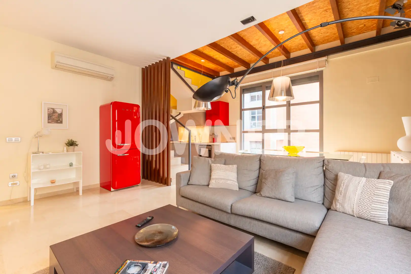 Sala d'estar de Àtic en venda en Madrid amb Aire condicionat, Parquet i Terrassa