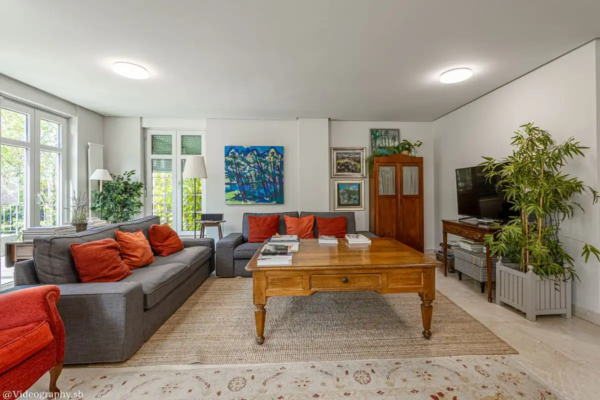 Sala d'estar de Casa o xalet en venda en Pozuelo de Alarcón amb Calefacció, Jardí privat i Terrassa